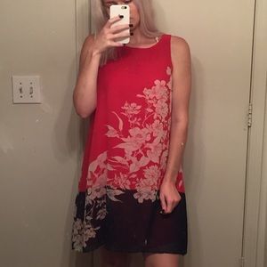 Floral Max Studio sleeveless shift dress